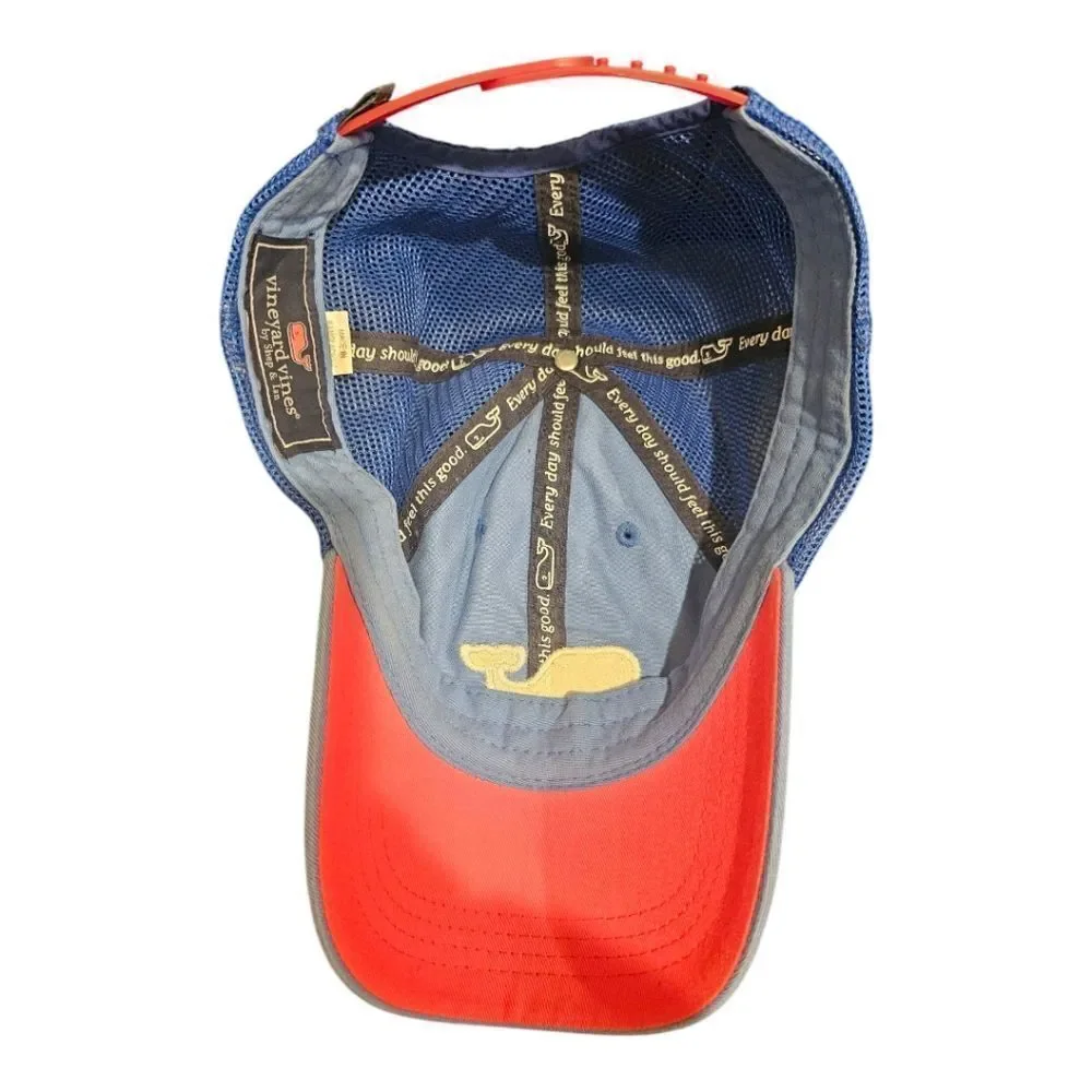 VINEYARD VINES American Flag Adjustable Mesh Trucker Hat‎